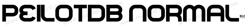 PeilotDB Normal字体转换